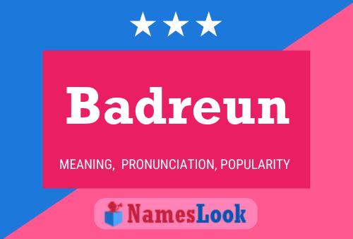 ملصق اسم Badreun