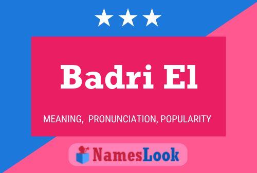 ملصق اسم Badri El