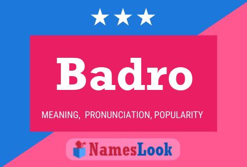 ملصق اسم Badro