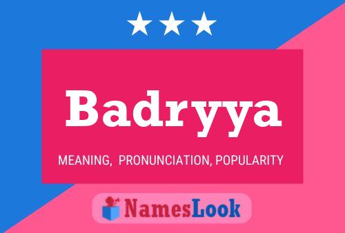 ملصق اسم Badryya