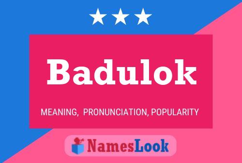 ملصق اسم Badulok