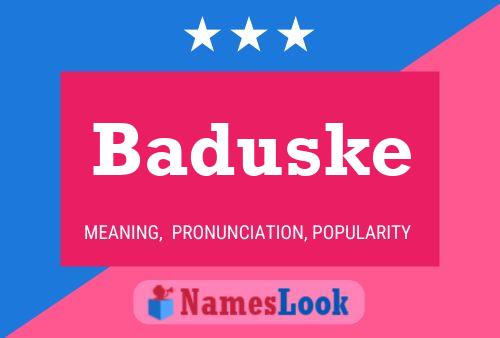 ملصق اسم Baduske