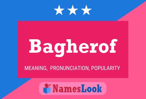 ملصق اسم Bagherof