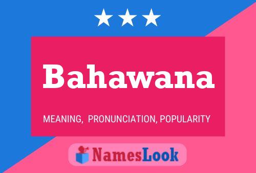 ملصق اسم Bahawana