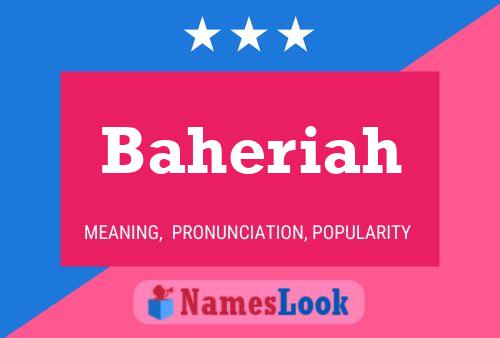 ملصق اسم Baheriah