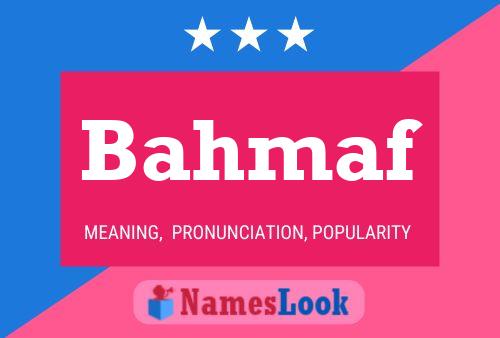 ملصق اسم Bahmaf