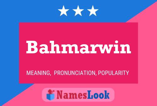 ملصق اسم Bahmarwin