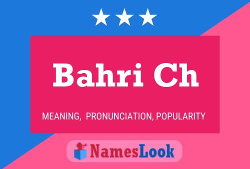 ملصق اسم Bahri Ch