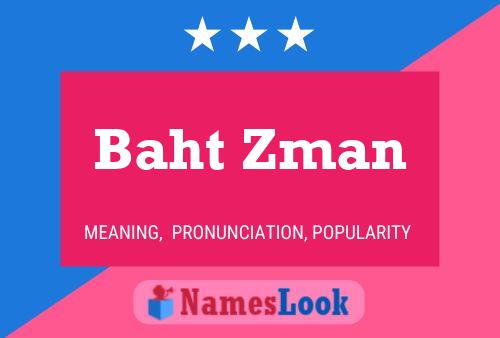 ملصق اسم Baht Zman