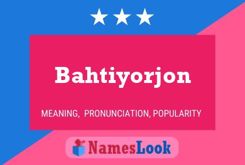 ملصق اسم Bahtiyorjon