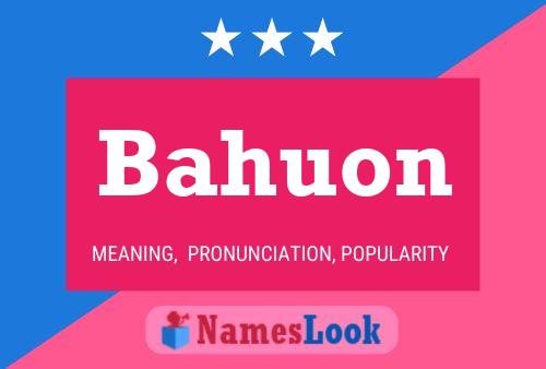 ملصق اسم Bahuon