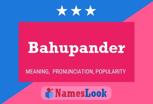 ملصق اسم Bahupander