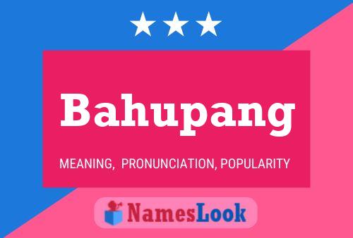 ملصق اسم Bahupang