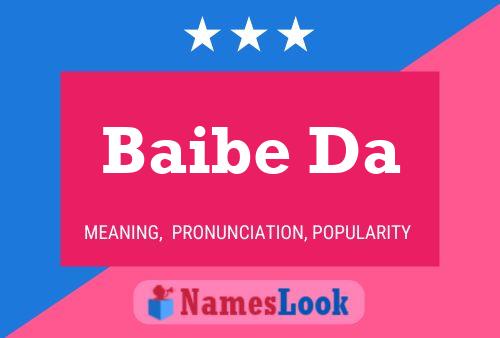 ملصق اسم Baibe Da