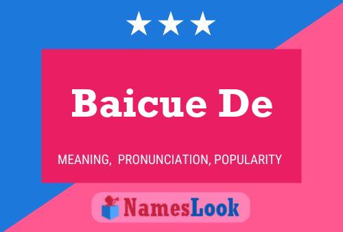 ملصق اسم Baicue De