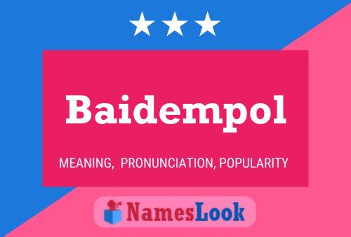 ملصق اسم Baidempol