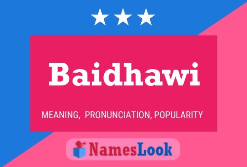 ملصق اسم Baidhawi