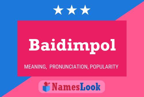 ملصق اسم Baidimpol