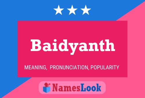 ملصق اسم Baidyanth