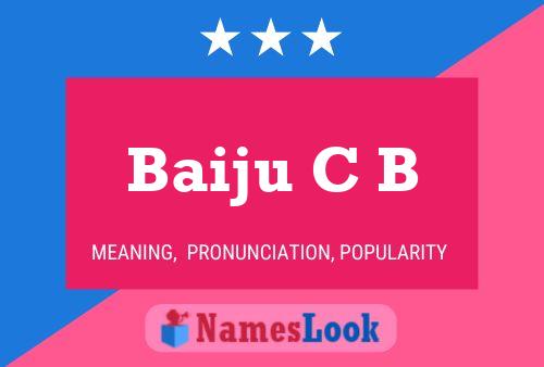 ملصق اسم Baiju C B