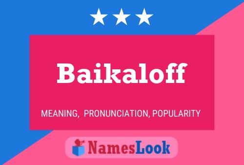 ملصق اسم Baikaloff