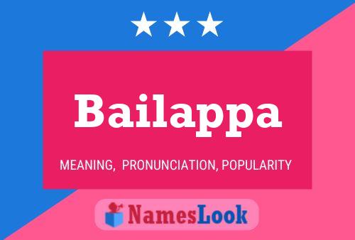 ملصق اسم Bailappa