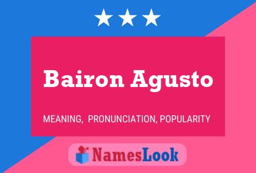 ملصق اسم Bairon Agusto