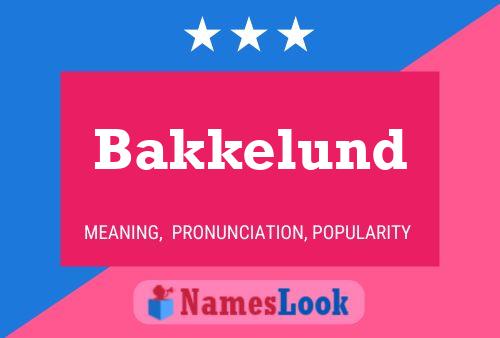 ملصق اسم Bakkelund