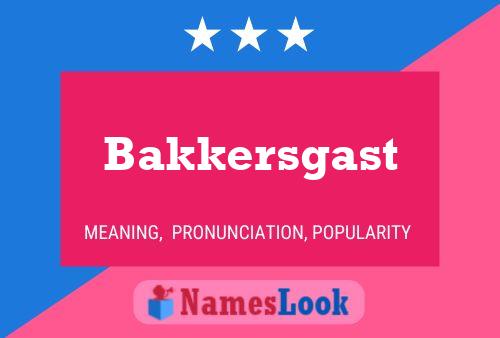 ملصق اسم Bakkersgast