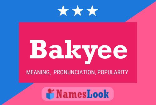 ملصق اسم Bakyee