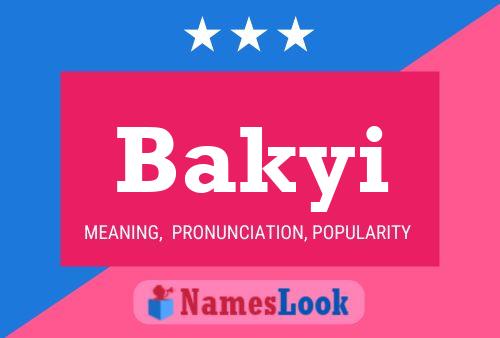 ملصق اسم Bakyi