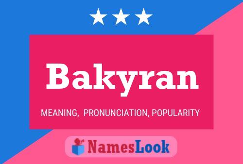 ملصق اسم Bakyran