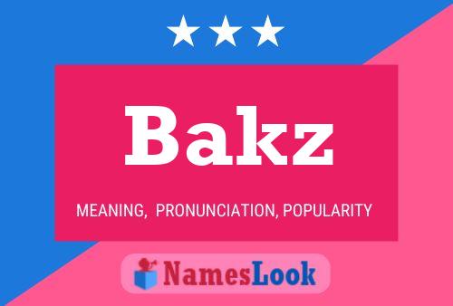 ملصق اسم Bakz