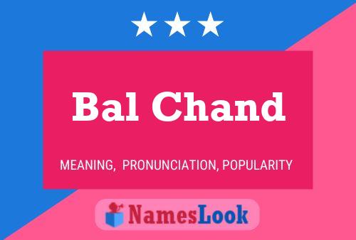 ملصق اسم Bal Chand