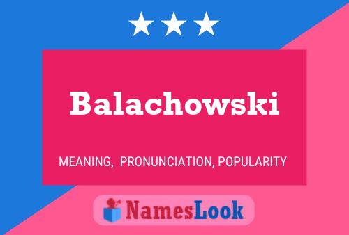 ملصق اسم Balachowski