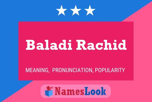 ملصق اسم Baladi Rachid