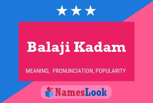 ملصق اسم Balaji Kadam