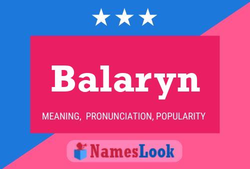 ملصق اسم Balaryn