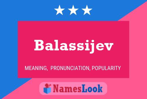 ملصق اسم Balassijev