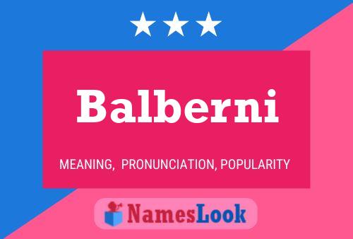 ملصق اسم Balberni