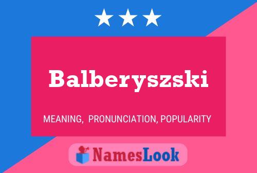 ملصق اسم Balberyszski