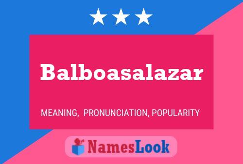 ملصق اسم Balboasalazar