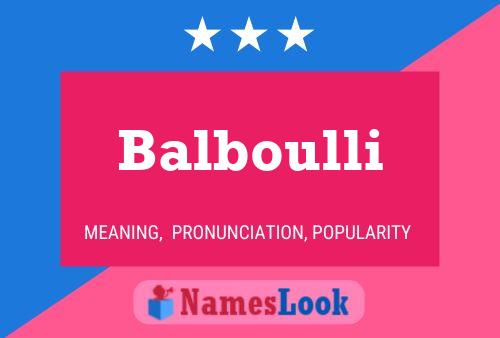 ملصق اسم Balboulli