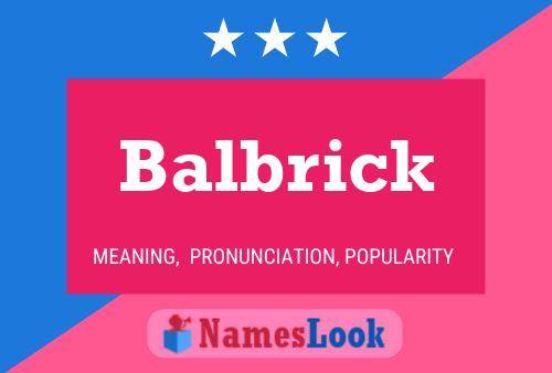 ملصق اسم Balbrick