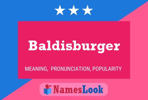 ملصق اسم Baldisburger