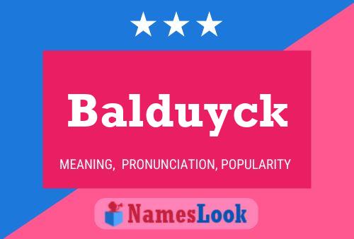 ملصق اسم Balduyck