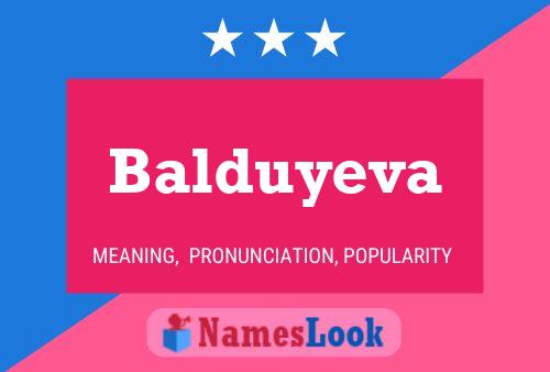 ملصق اسم Balduyeva