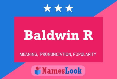 ملصق اسم Baldwin R