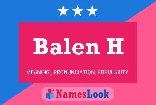 ملصق اسم Balen H