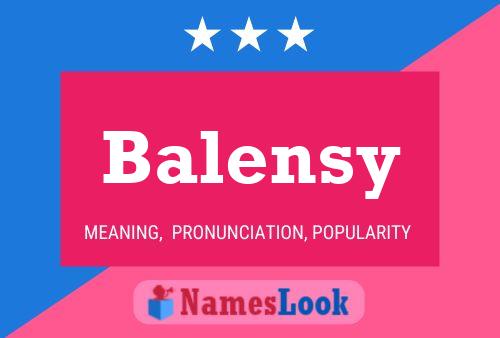 ملصق اسم Balensy